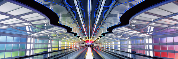 Chicago OHare Airport Terminal Interior 76928 Print