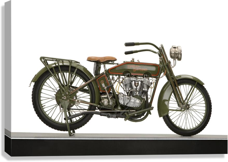 1919 Harley Davidson motorcycle on display 170409 Canvas Print