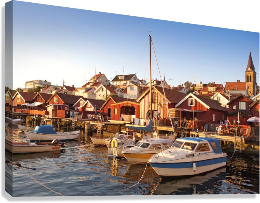 Village of Fjallbacka Bohuslan Coast Sweden 170933 Canvas Print