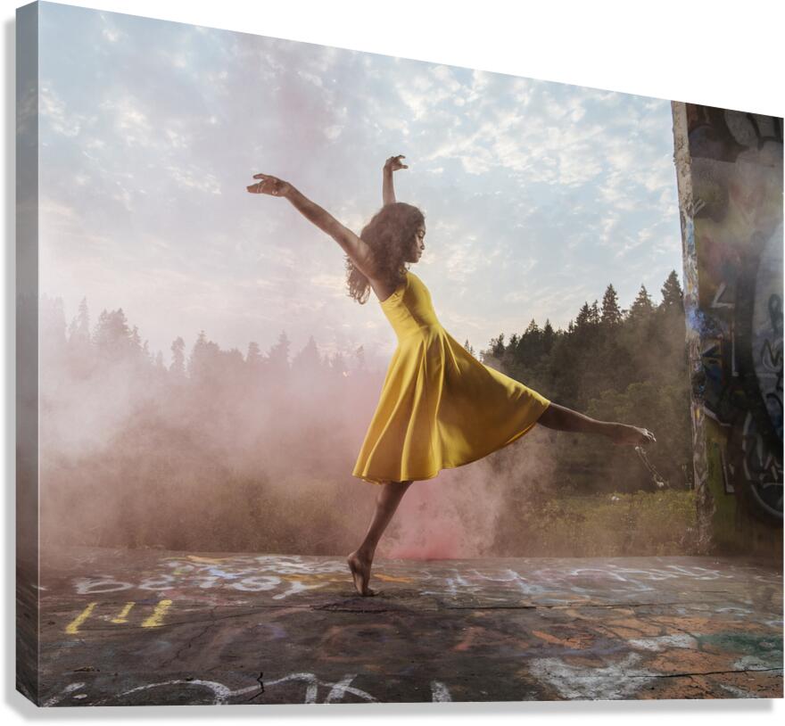 Dancing woman Bainbridge Island Washington USA 222323 Canvas Print