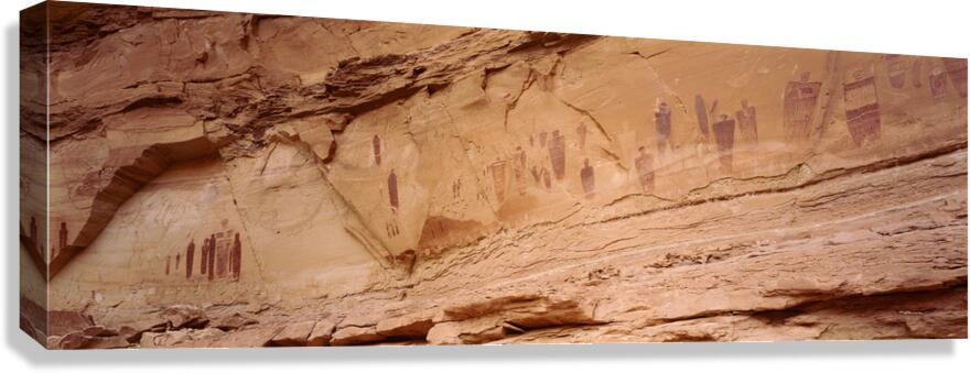 Rock Art Panel Canyon Style Canyonlands National Park UT USA 29818 Canvas Print