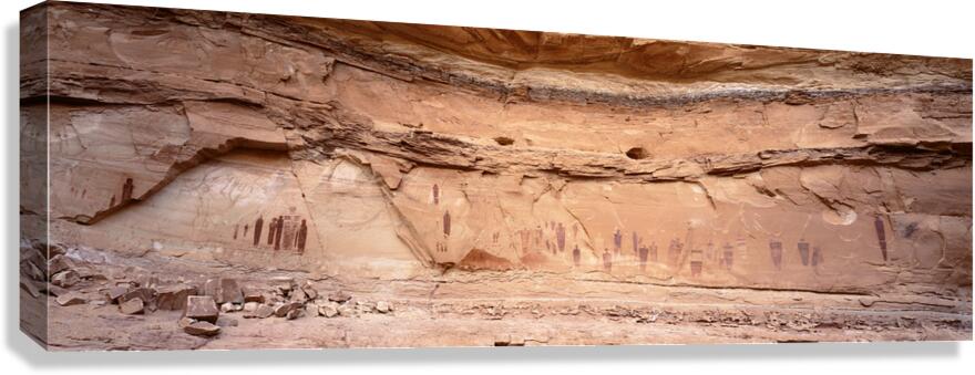 Rock Art Panel Horseshoe Canyon Canyonlands National Park UT USA 30629 Canvas Print