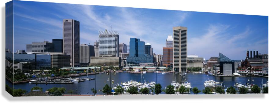 Inner Harbor Baltimore Maryland USA 46152 Canvas Print