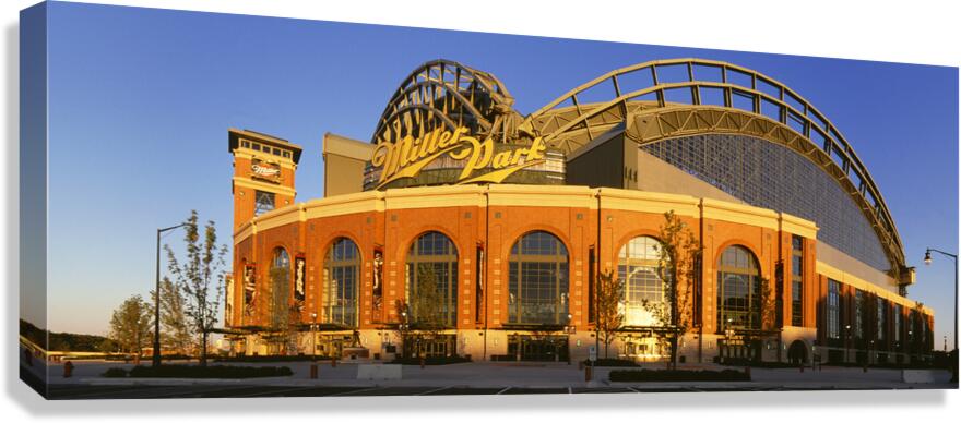 Miller Park Milwaukee Brewers Wisconsin 80124 Canvas Print