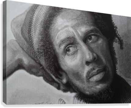 BOB MARLEY close up Canvas Print