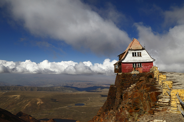 The Old Ski Hut on Mt Chacaltaya and altiplano Bolivia by Magical Andes Photography