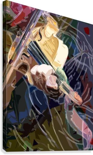 Irish fiddle Canvas Print