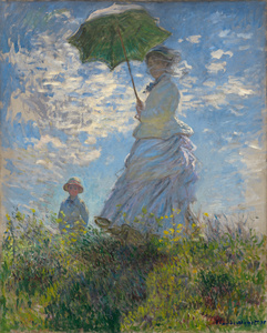 Claude Monet Woman with a Parasol Madame Monet and Her Son 