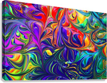 Abstract multicolore pattern Canvas Print