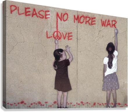 peace graffiti  Canvas Print