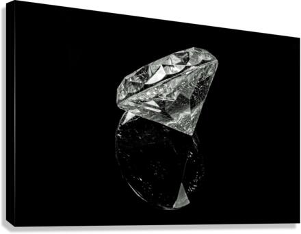 Black diamond  Canvas Print