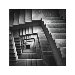 Stairs seen from above
