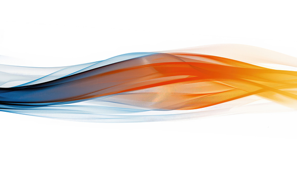 Coloured waves on a white background Print