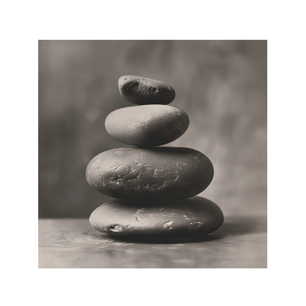 A pile of stacked stones by iRT