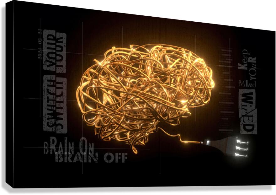 Electrical brain Canvas Print