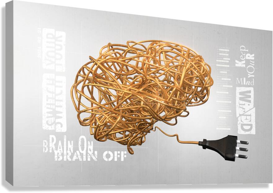 Electrical brain Canvas Print