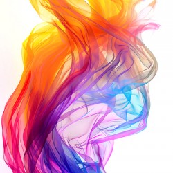 Colourful organza fabrics