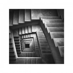 Stairs seen from above
