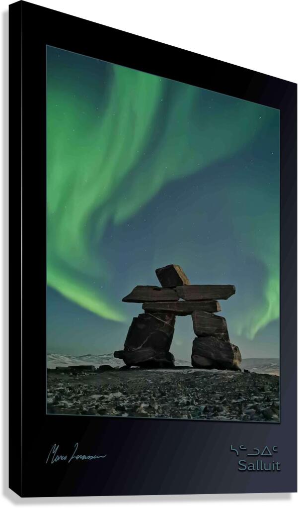 Dancing sky Canvas Print