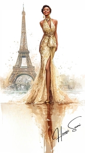 Golden Hour in Gilded Silk