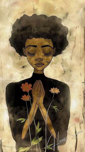 Serene Prayer by Hawse Sumi