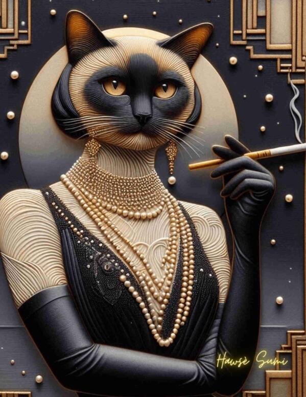 The Gilded Whiskers of Mademoi by Hawse Sumi