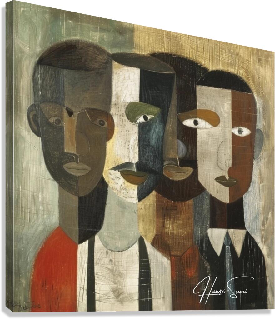 Faces of Unity Canvas Print