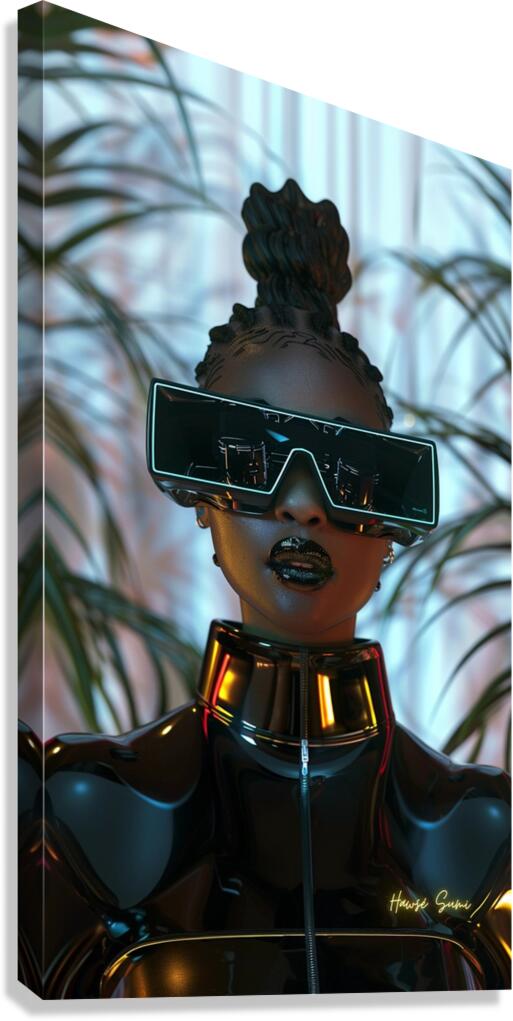 Cyber Chic Canvas Print