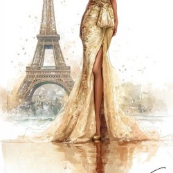 Golden Hour in Gilded Silk