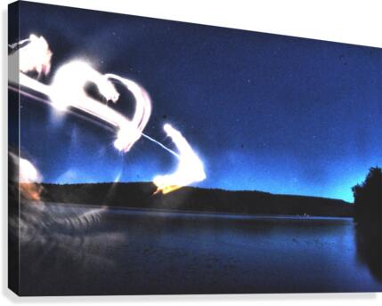 Light trail  Canvas Print