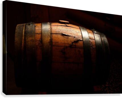 Old barrel Canvas Print
