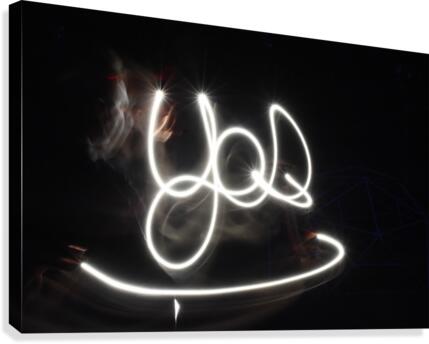Yes word  Canvas Print