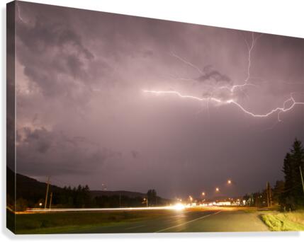 Lightning Catch  Canvas Print
