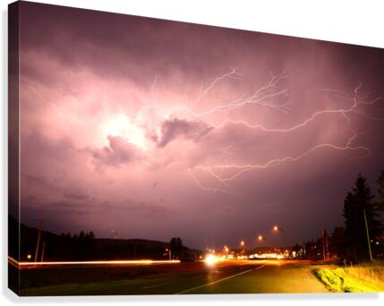 Lightning Catch Canvas Print