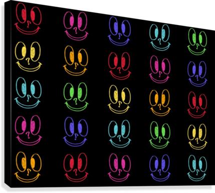 Multicolor smile Canvas Print