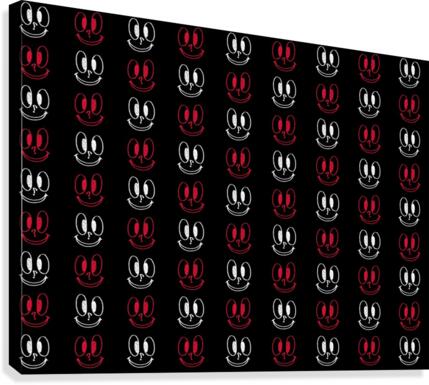 Bonhomme pattern Canvas Print