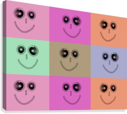 Smile square Canvas Print