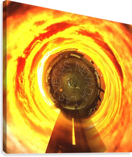 Fire tunnel Canvas Print