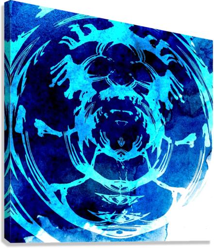Blue Art Canvas Print