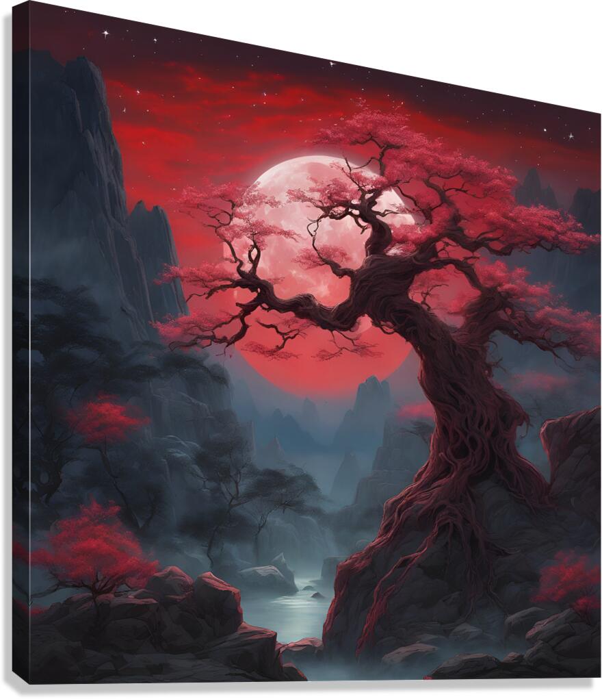 the ethereal beauty of a mystical landscape und Canvas Print