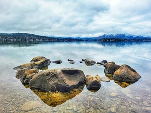 Water Rocks in the Lake