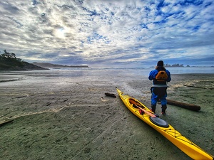 Tofino Ocean Kayaker on Beach