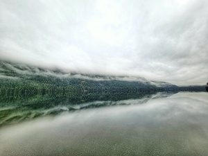 Cameron Lake Low Clouds