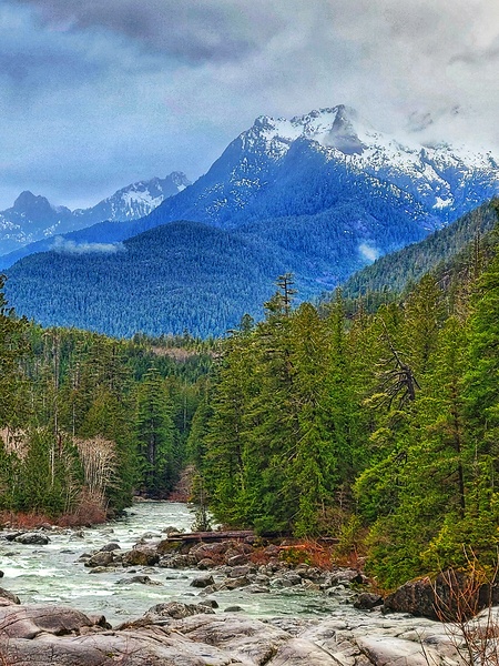 River Mountain Print