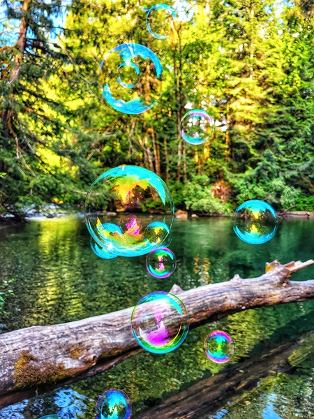 River Bubbles Print
