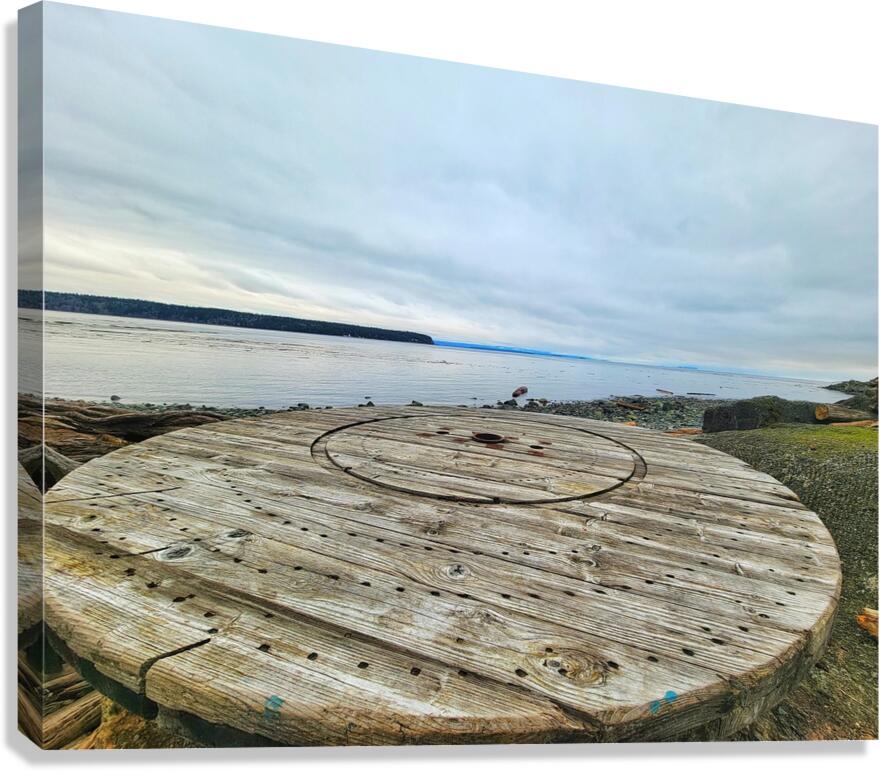 Table Seaside Canvas Print