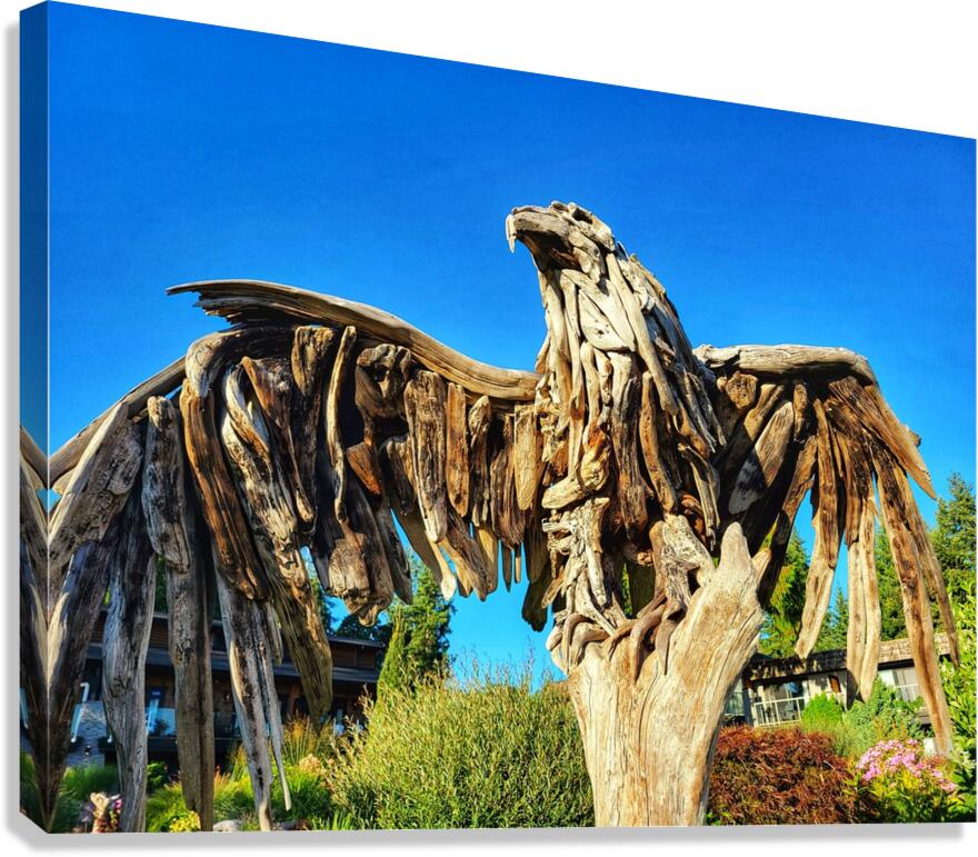 Driftwood Eagle Canvas Print