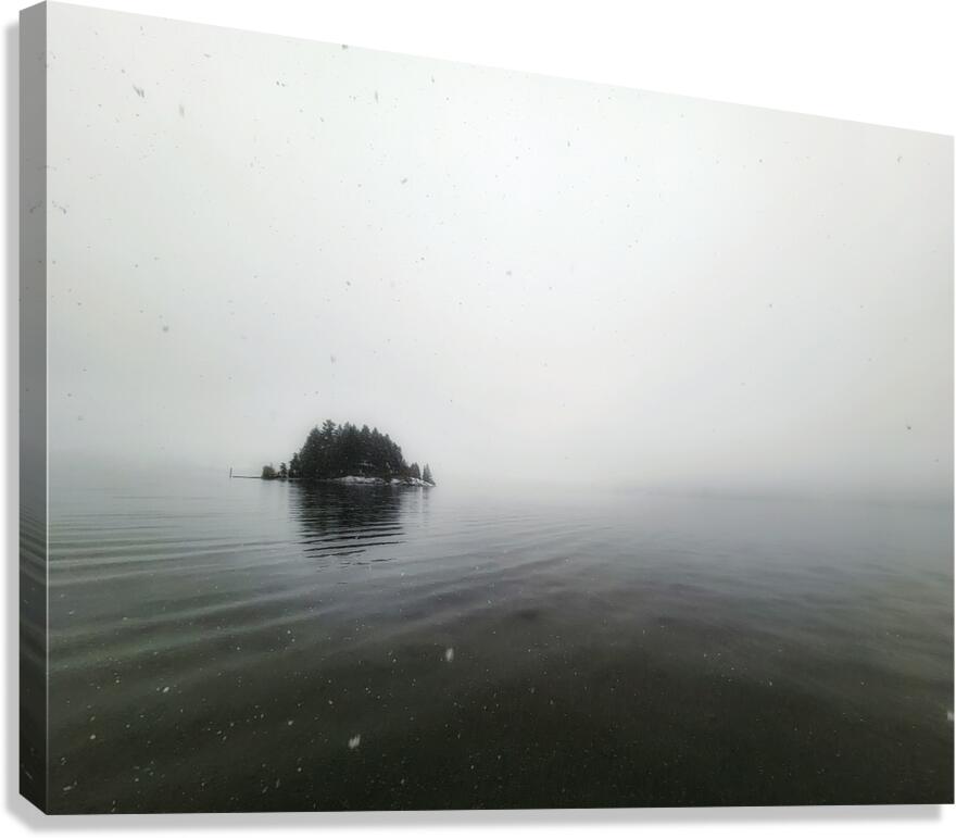 Winter Island Sproat Lake Vancouver Island Canvas Print
