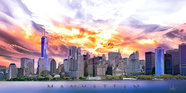 Manhattan Skyline by Chase Nevada Michaels
