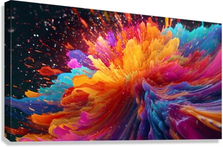 Color Bomb Canvas Print